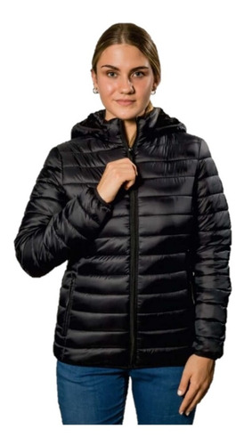 Campera Mujer Abrigo Importada Capucha Forro Piel C.art 2942