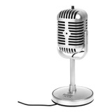 Microfone Vintage De Mesa P2 Profissional De Abs 