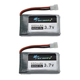 2 X Bateria Lipo 3.7v 1s 650mah 25c Para Mini Drones