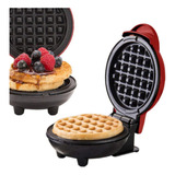 Maquina Waffle Elétrica Compacta Profissional Mini Panqueca