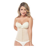 Faja Colombiana Corset Cinturilla Beige Bodyflex - 040