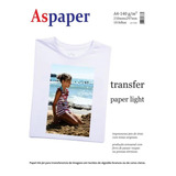 Papel Transfer Inkjet A4 140g P/tecido Claro