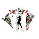 Diythinker Mujer Hermosa Caliente Pose Contornos Poker J