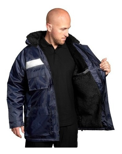 Parka Termica Azul 100% Impermeable.