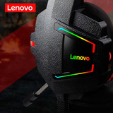Audífonos Lenovo Pro Gamer Rgb // Home Office // Teletrabajo Color Negro