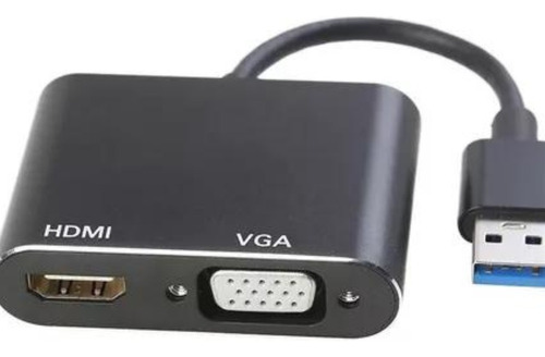 Usb 3.0 Para Vga+hdmi Conversor Adaptador Computado Hd 1080