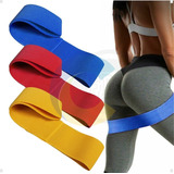 Set 3 Bandas Elasticas Tela Circulares Gluteos Tensiones C