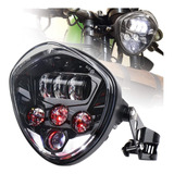 Faros Led Moto Daymaker Ojo De Demonio Con Carcas Universal