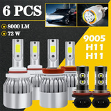 9005 H11 Kit De Bombilla Led Luz Alta/baja Para Chevrolet