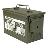 Caja Nueva De Metal Para Municiones .50mm, Estilo Militar