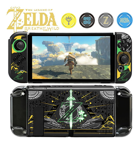 Funda Protector Nintendo Switch Mario Zelda Con Joycon Gomas