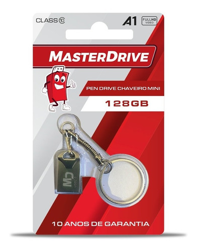 Mini Pendrive 128gb Fit Ultra Rápido Masterdrive Original