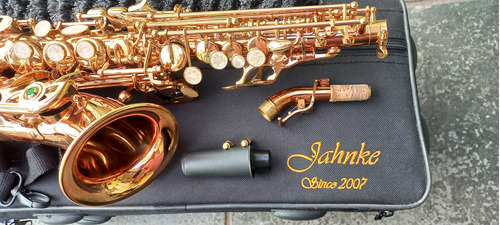 Sax Soprano Curvo Jahnke Novissim Saxofone D Luthier Troco+$