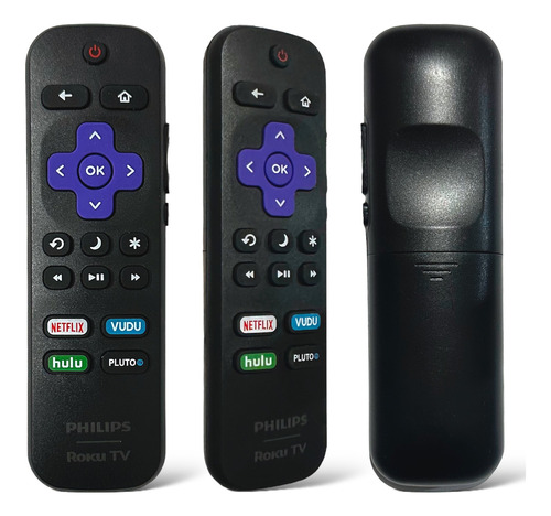 Control Compatible Philips Roku Tv Netflix Vudu + Funda Pila