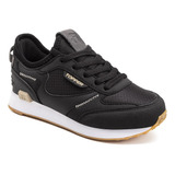 Zapatillas Topper Oldi Kids Negro / Beige Humus Diseño De La Tela Liso Talle 25 Ar