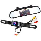 Retrovisor Rca  + Camara De Reversa Para Portaplacas Infra