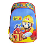 Mochila Escolar De Super Mario Bros Amarillo Animado De Gran Tamaño Regreso A Clases Dibujo Con Relieve 3d De Super Calidad Super Mario Maker 