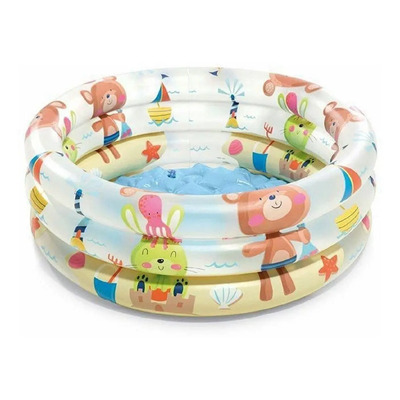 Alberca inflable redonda Intex 57106 Oso de 61cm x 22cm 33L multicolor caja | Meses sin interés