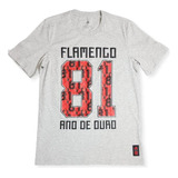 Camiseta Estampada Cr Flamengo adidas Cinza Gk7889