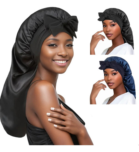 2pzs Gorro De Seda Para Dormir Gorro De Raso Para Dormir | MercadoLibre