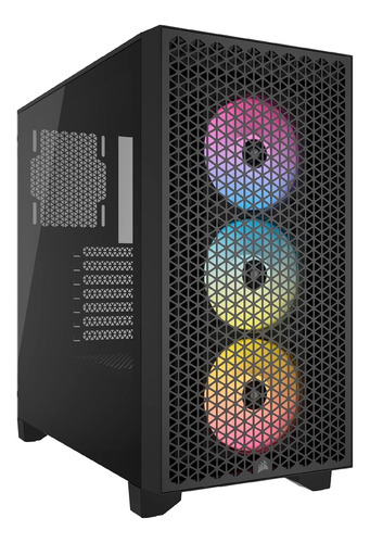 Chasis Corsair 3000d Rgb Airflow Mid Tower Black