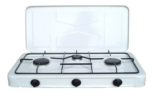 Cocina Cocinilla Gas Encimera 3 Platos Tapa Camping Xl Pro