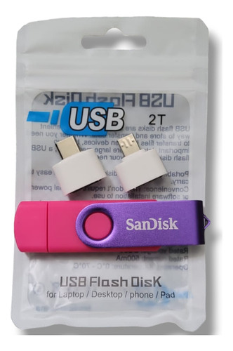 Flash Drive Sandisk Pink 2tb