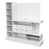 Modular Rack 126 Mueble Para Tv / Led Mosconi Blanco