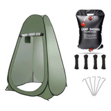 Carpa Baño Camping Vestidor Portatil + Ducha Camping Solar