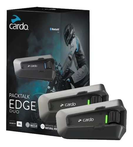 Intercomunicador Moto Cardo Packtalk Edge Duo Jbl 15 Pilotos