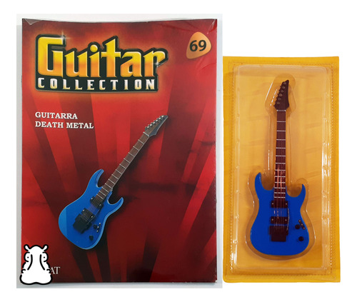 Miniatura Salvat Ed 69 - Guitarra Death Metal + Suporte