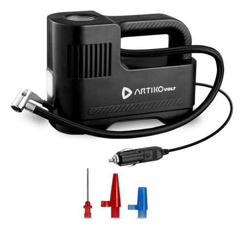 Compressor De Ar Automotivo Elétrico Portátil Carro Artiko Volt Lanterna 120w Potência