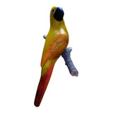 Loro Grande Guacamayo Para Colgar Cerámica 30 Cm