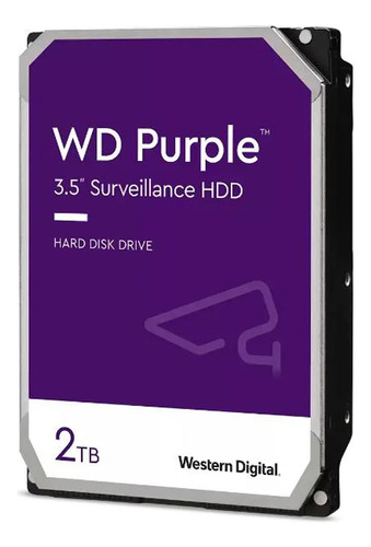 Hd Western Digital Wd Purple Surveillance 2tb 256mb Wd22purz