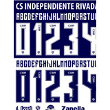 Tipografía Independiente Rivadavia De Mendoza 2023 2024