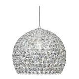 Colgante Esfera Cristal Cairel Cromo 20cm Copen Apto Led Mks