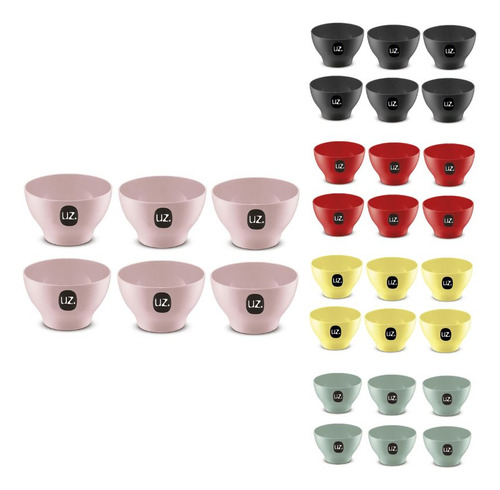 Kit 6 Tigelas Pote Bowls 500ml Para Caldos Feijoada Sopa Uz