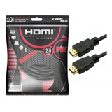 Cabo Hdmi 10 Metros 2.0 19 Pinos Ethernet 4k Ultrahd Polibag