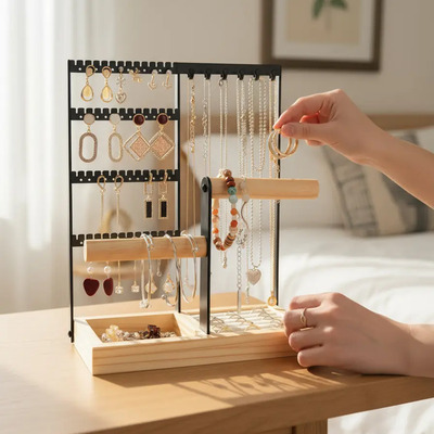 Organizador Alhajero Para Anillos Pulseras Pulsera Collar | Meses sin interés