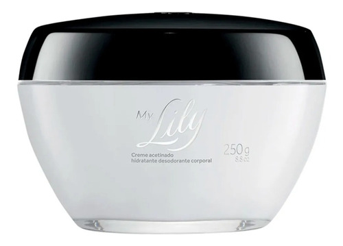 My Lily Creme Acetinado Des Corporal, 250g Tipo De Embalagem Vidro Fragrância My Lily Tipos De Pele Normal