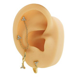 Pack De Aros Huggies Piercing Helix Tragus Chapados En Oro