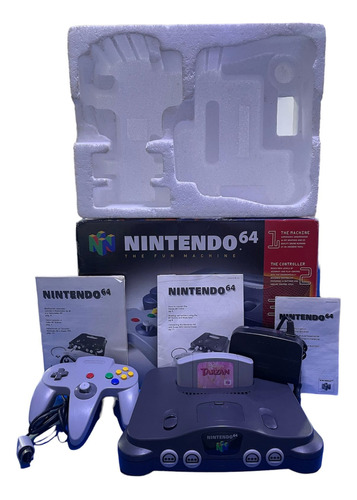 Console Nintendo 64 Completo 1 Controle 1 Fita Caixa Original Funcionando Tudo Perfeitamente!