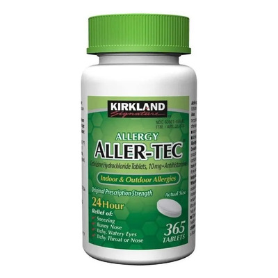 Antihistamínico 10 Mg Aller Tec Sin Sueño Alergia 365 Tabls Sabor Neutro | Envío gratis