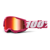 Goggles Moto Strata 2 Niño Fletcher Rojo Lens 100% Original