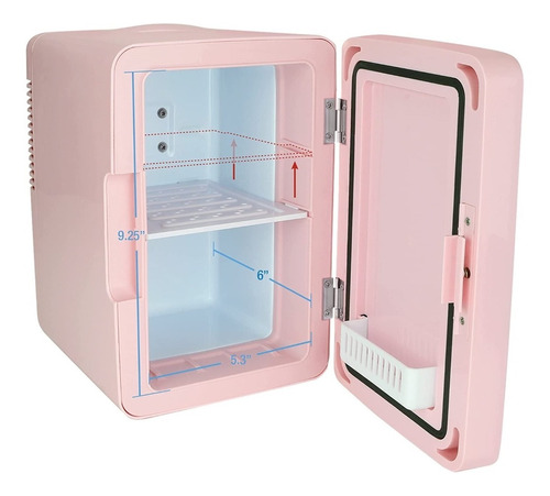 Mini Refrigerador 6 L Led Para Maquillaje, Personal Chiller 