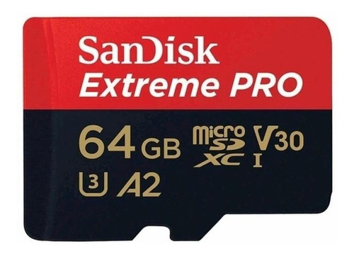 Memoria Flash Sandisk Extreme Pro 64gb Microsdxc Clase 10