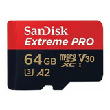 Memoria Flash Sandisk Extreme Pro 64gb Microsdxc Clase 10