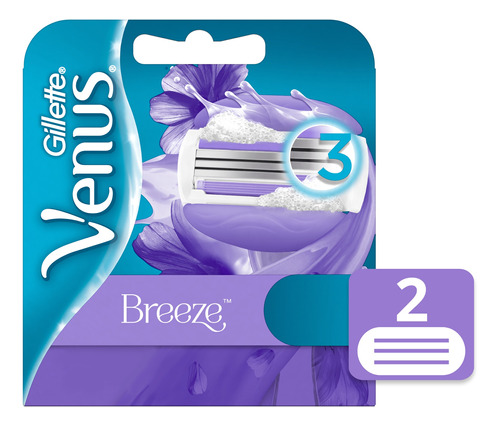 Gillette Venus Breeze Cartuchos Para Afeitar 2 Unidades