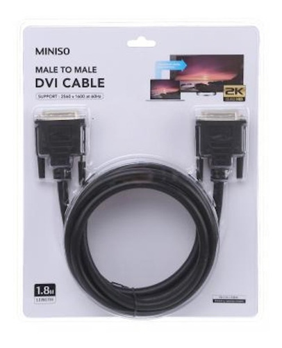 Cable Dvi Negro 1.8m Miniso