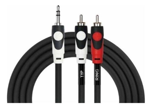 Cable De Audio 3,5 Stereo A 2 Plug Rca 3 Metros. Kirlin